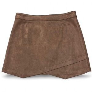 BB Dakota Steve Madden Women’s Faux Suede Mini Skirt Camel Brown Size 12